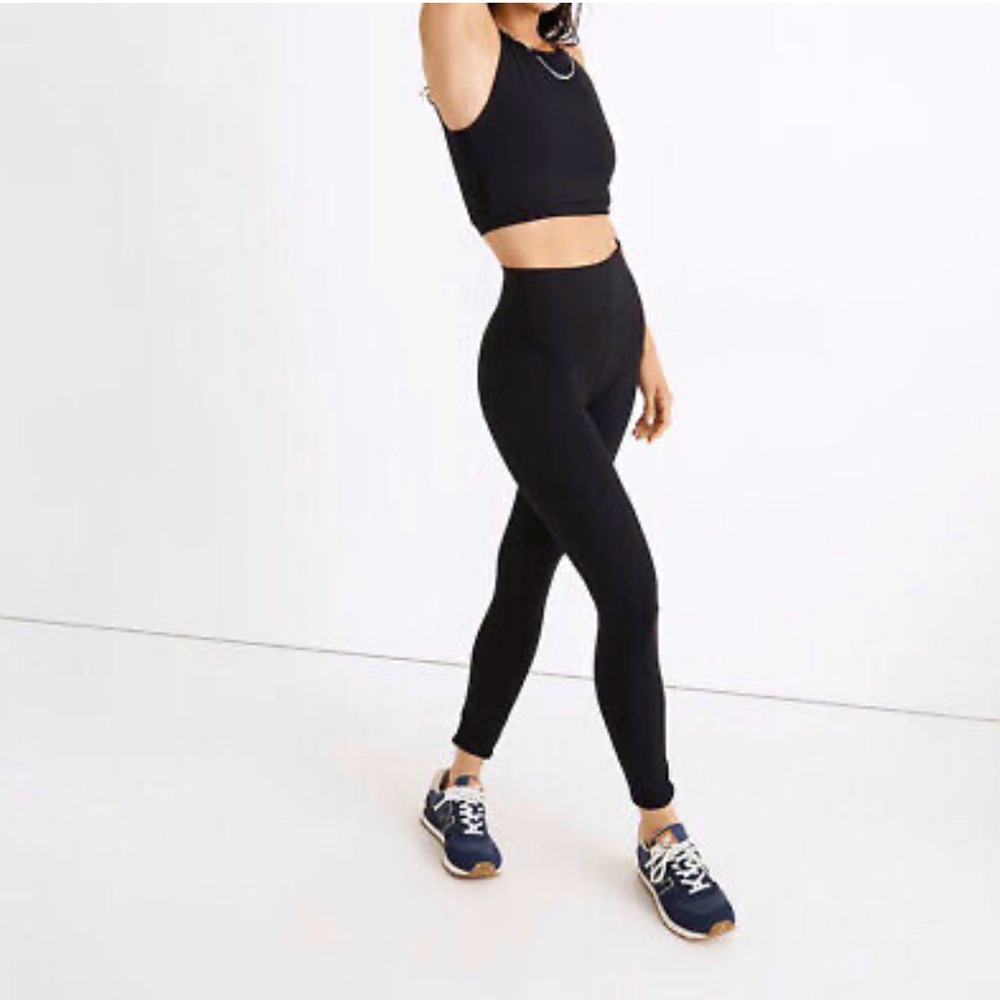 NWT Madewell MWL True Black Form High-Rise 28" Leggings Women’s XS